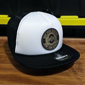 Ohio State Buckeyes Black and White foam Trucker Hat
